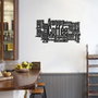 Wallity Coffee - APT566LS Escultura de pared de metal negra
